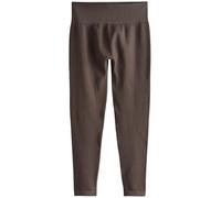 NEXT Femme Legging côtelé à Taille Haute sans Coutures Marron Chocolat XL