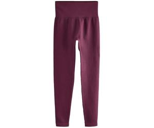 NEXT Femme Legging côtelé à Taille Haute sans Coutures Wine Red XL