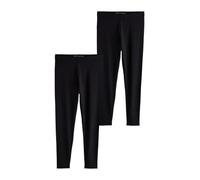 NEXT Femme Leggings Longs, Lot de 2 | Coupe standard, Taille mi-haute, Jambe droite