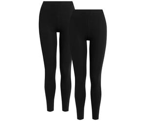 NEXT Femme Leggings Longs, Lot de 2 Noir 40