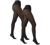 NEXT Femme Lot De 2 Paires De Collants Luxe 60D Opaques Noir Medium