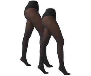 NEXT Femme Lot De 2 Paires De Collants Luxe 60D Opaques Noir Medium