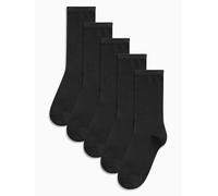 NEXT Femme Lot de cinq paires de chaussettes basiques Noir one size