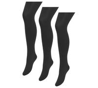 next Femme Lot de Trois Collants Opaques Noirs 100 Deniers Noir S