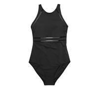 Next Femme Maillot de Bain Ventre Plat à col Montant Noir 46