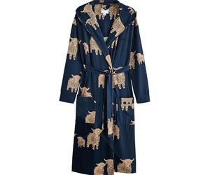 NEXT Femme Peignoir léger confortable Navy Hamish The Highland Cow XL