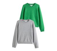 NEXT Femme Pull Ras du Cou Ultra-Doux à Manches Longues, Lot de 2
