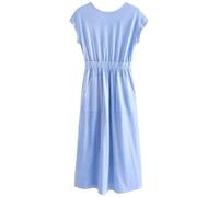 NEXT Femme Robe t-Shirt d’été mi-Longue 100% Coton Bleu 52