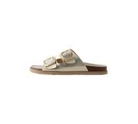 NEXT Femme Sandales à deux brides et assise moulée Gold Leather 40