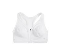NEXT Femme Soutien-Gorge de Sport Fort Impact zippé sur Le Devant Active Dry Tech, Bonnet B-GG Blanc 85 C
