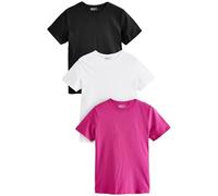 Next Femme T-Shirts Quotidiens, Lot de 3 Blue/White/Raspberry S