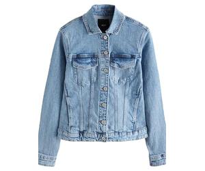 NEXT Femme Veste en Jean ajustée Bleu Moyen 46