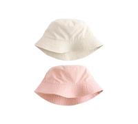 NEXT Fille Bobs, Lot de 2 Ecru/Pink 7 Ans