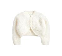 NEXT Fille Cardigan Duveteux Ecru White 5 Ans