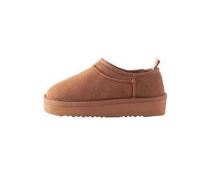 NEXT Fille Chaussons plateforme avec doublure polaire Marron fauve 26.5