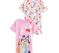 NEXT Fille Chemise de Nuit Bluey, Lot de 2 Rose 3 Ans