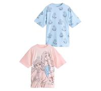 NEXT Fille Chemise de Nuit La Reine des neiges, Lot de 2 Bleu 3 Ans