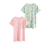NEXT Fille Chemise de Nuit Princesse Disney, Lot de 2 Rose 12 Ans