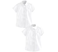 NEXT Fille Chemise d'école Standard à Manches Courtes, Lot de 2 Blanc 13 Ans