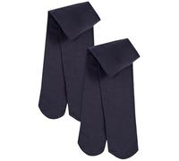 NEXT Fille Collants d'école 80 deniers longueur standard, lot de 2 paires Bleu marine 13 Ans-14 Ans