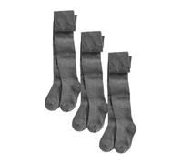 NEXT Fille Collants pour l'école en coton majoritaire, lot de 3 | Coton stretch, Tissu respirant, Longueur genou