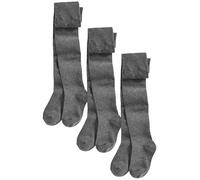 NEXT Fille Collants pour l'école en coton majoritaire, lot de 3 Gris 5 Ans-6 Ans
