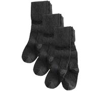 NEXT Fille Collants pour l'école texturés avec cœur en coton majoritaire, lot de 3 Gris 9 Ans-10 Ans