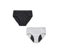 NEXT Fille Culottes menstruelles Flux abondant, Lot de 2 Monochrome 7 Ans-8 Ans