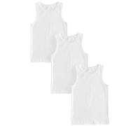 NEXT Fille Débardeur blanc avec liseré en dentelle, lot de 3 Blanc 15 Ans