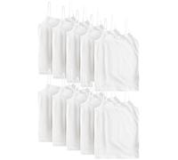 NEXT Fille Débardeurs à Bretelles élastiques, Lot de 10 Blanc 11 Ans-12 Ans