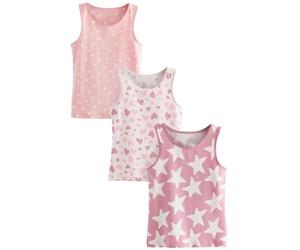NEXT Fille Débardeurs fée, Lot de 3 Rose 3 Ans-4 Ans