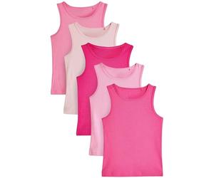 NEXT Fille Débardeurs, Lot de 5 Bright Pink 2 Ans-3 Ans