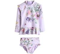 NEXT Fille Ensemble de Bain Anti-UV Lilac Purple Floral 6 Mois-12 Mois