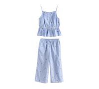 NEXT Fille Ensemble débardeur et pantalon Blue Ditsy Embroidered