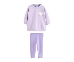 NEXT Fille Ensemble legging et sweat Aristochats Disney Violet lilas 3 Ans-4 Ans
