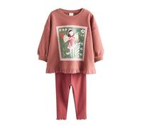 NEXT Fille Ensemble legging et sweat avec ourlet à volant | Coupe standard