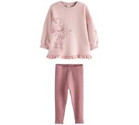 NEXT Fille Ensemble legging et sweat avec ourlet à volants Rose 6 Ans