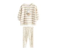 NEXT Fille Ensemble legging et sweat Miffy Cream Stripe 3 Ans-4 Ans