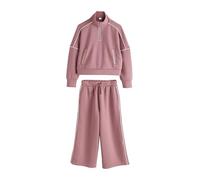 NEXT Fille Ensemble pantalon de jogging large et sweat ras du cou zippé Rust Pink 7 Ans