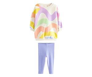 NEXT Fille Ensemble sweat et legging Rainbow 3 Ans-4 Ans