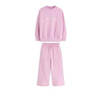 NEXT Fille Ensemble sweat et pantalon de jogging large Pink Slogan 6 Ans