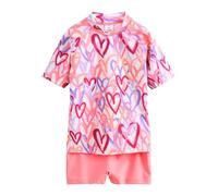 NEXT Fille Ensemble t-shirt et short de bain anti-UV Pink Heart 5 Ans