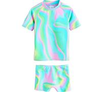 NEXT Fille Ensemble t-shirt et short de bain anti-UV Tie Dye 9 Ans