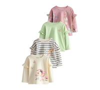 NEXT Fille Haut à Manches Longues, Lot de 4 Green Fairy 18 Mois