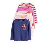 NEXT Fille Haut côtelé à Manches Longues, Lot de 5 Fruit 2 Ans