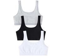 NEXT Fille Hauts Courts, Lot de 3 Noir/Blanc/Gris 13 Ans