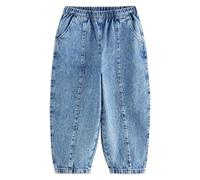 NEXT Fille Jean Bouffant 100% Coton à Enfiler Jean Bleu Moyen 6 Ans
