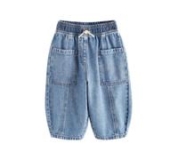 NEXT Fille Jean Bouffant 100% Coton Jean Bleu Moyen 3 Ans-4 Ans