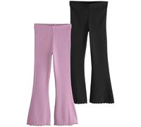 NEXT Fille Legging côtelé évasé | Legging côtelé évasé, lot de 1, Taille mi-haute