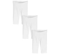 Next Fille Legging Court, Lot de 3 Blanc 8 Ans